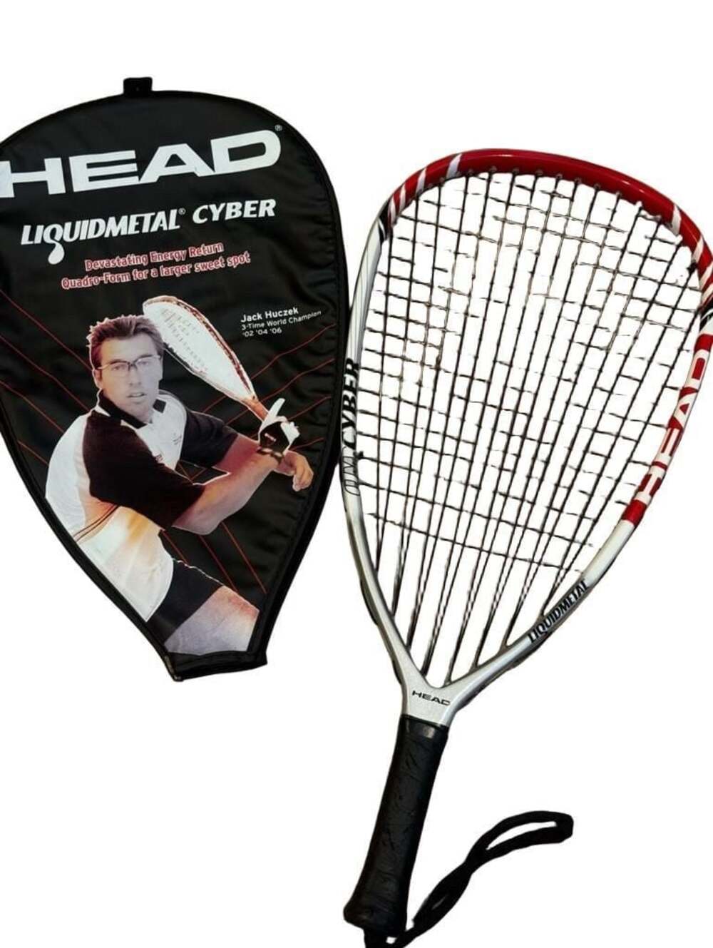 HEAD Liquidmetal Cyber Racquetball Adult Racquet & Case Jacek Huczek RARE!